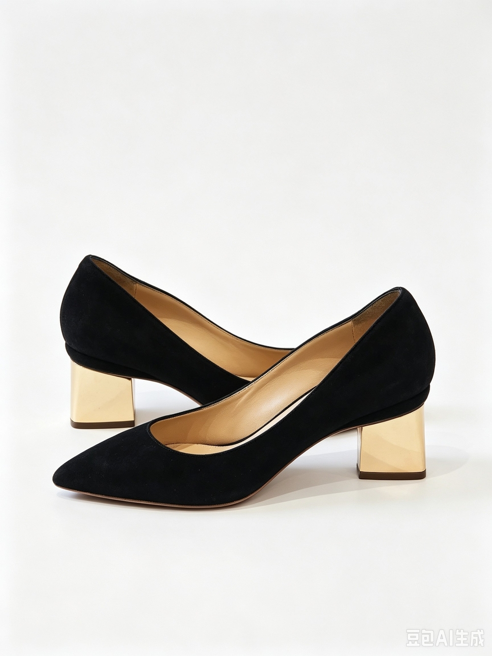 Nicholas Kirkwood Black Suede Prism Pumps